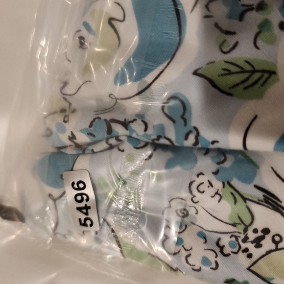 LOFT Women's Floral.Light Blue Cotton Midi Dress Size 12 - Picture 12 of 12